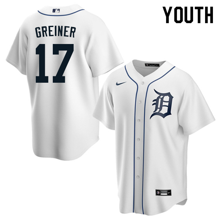 Nike Youth #17 Grayson Greiner Detroit Tigers Baseball Jerseys Sale-White